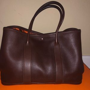 Hermès Garden Party 30 Dark Brown